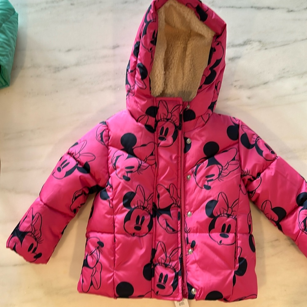 4T Gap Sherpa lined Minnie Mouse Jacket